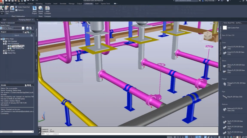 Enhance collaboration for AutoCAD Plant 3D users
