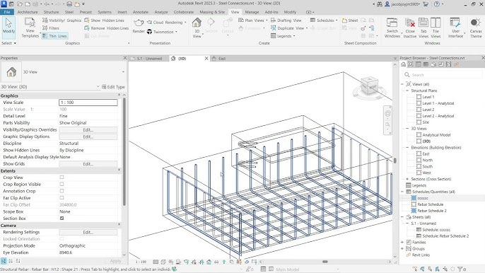 BBS schedule in Revit