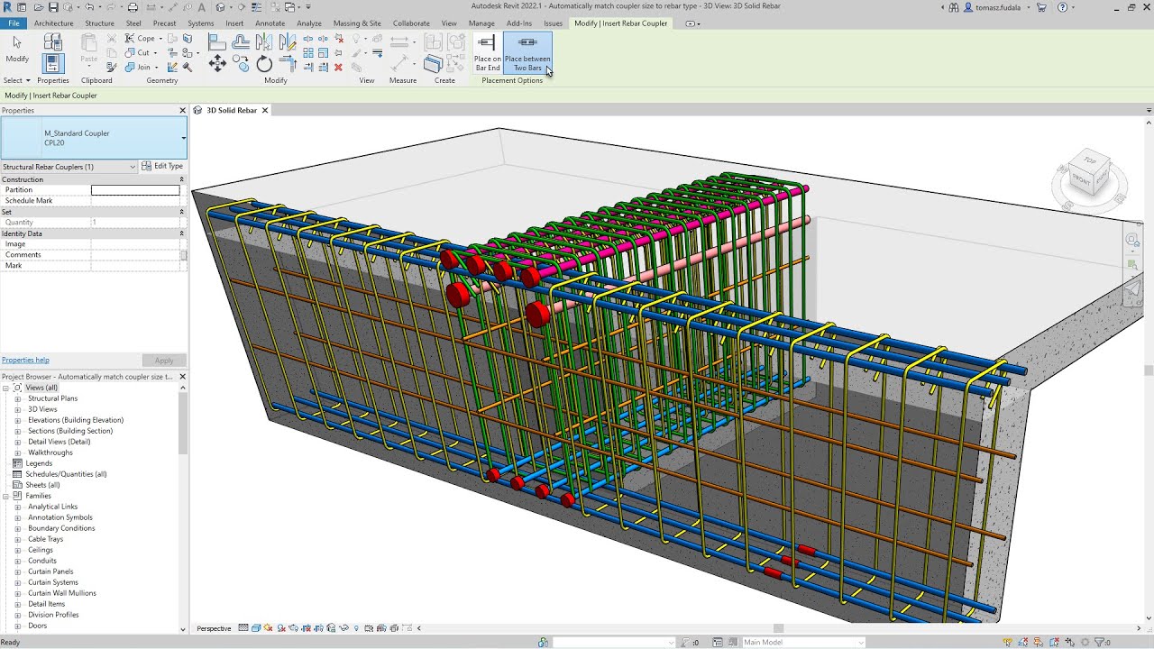 Revit rebar modeling